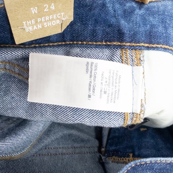 Madewell The Perfect Jean Short Women's 24 Ullman Wash Cutoff High Rise - Picture 5 of 5
